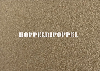 Siebdruckkarte Hoppeldipoppel